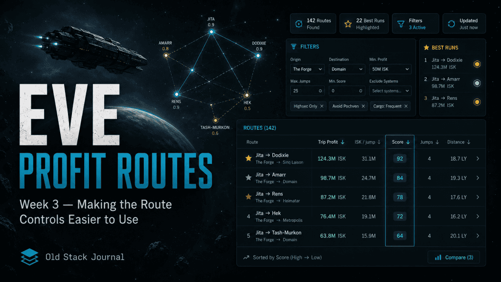 Eve Online Trade Routes - Week 3