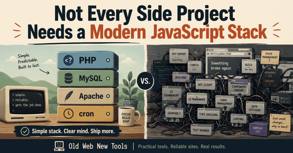 Do you need a modern javascript stack?