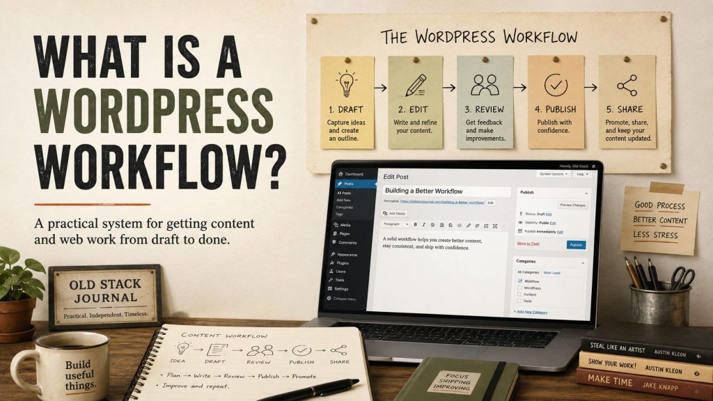 What is a WordPress workflow? A practical system for getting content and web work from draft to done