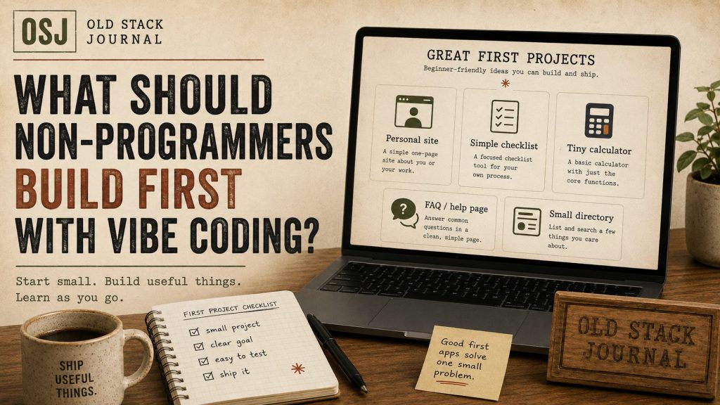 What non-programmers should build first with vibe coding: small, useful starter projects